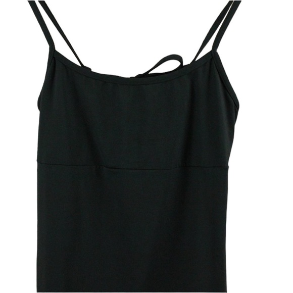 ATHLETA Black Shorebreak Swim Dress adjustable halter straps - Picture 3 of 5